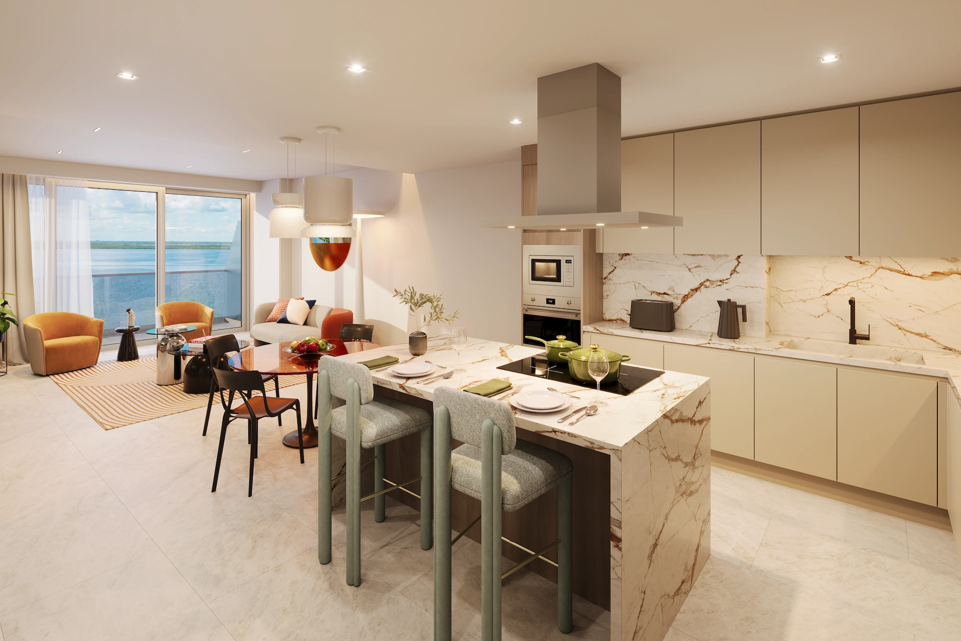 Cocina y comedor